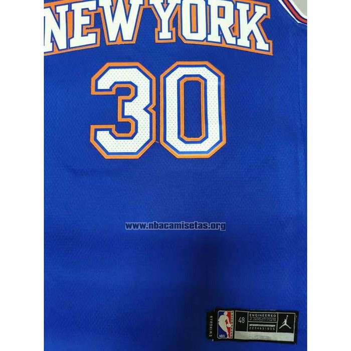 Camiseta New York Knicks Julius Randle NO 30 Statement 2020-21 Azul
